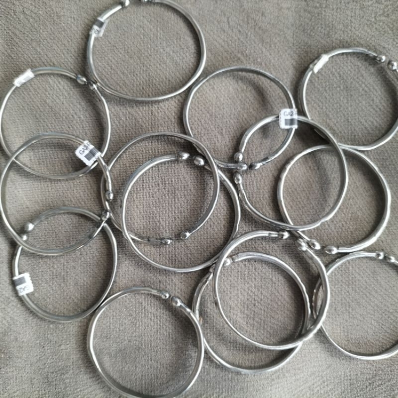 GELANG BAYI Besi Putih / Monel / Baja Putih / Gelang Anak | GA03