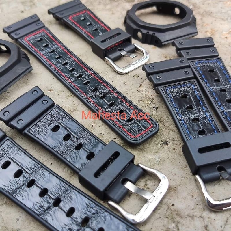 BEZEL DAN TALI JAM STRAP G5600 GWM5600 GLX5600 GLS5600 RUBBER KOMBINASI