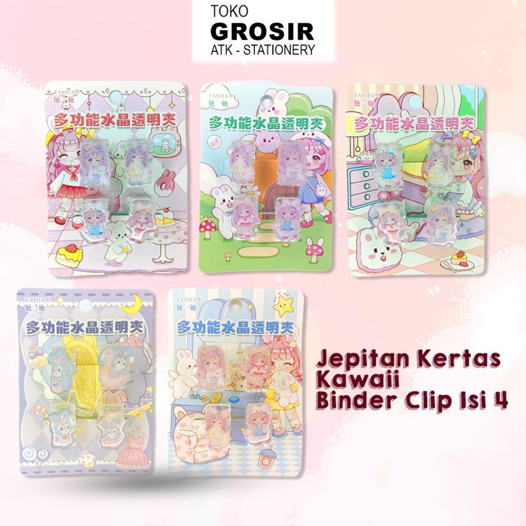 

JEPITAN KERTAS TAYITA 5572-5573/ JEPITAN KAWAII / JEPITAN BINDER LUCU