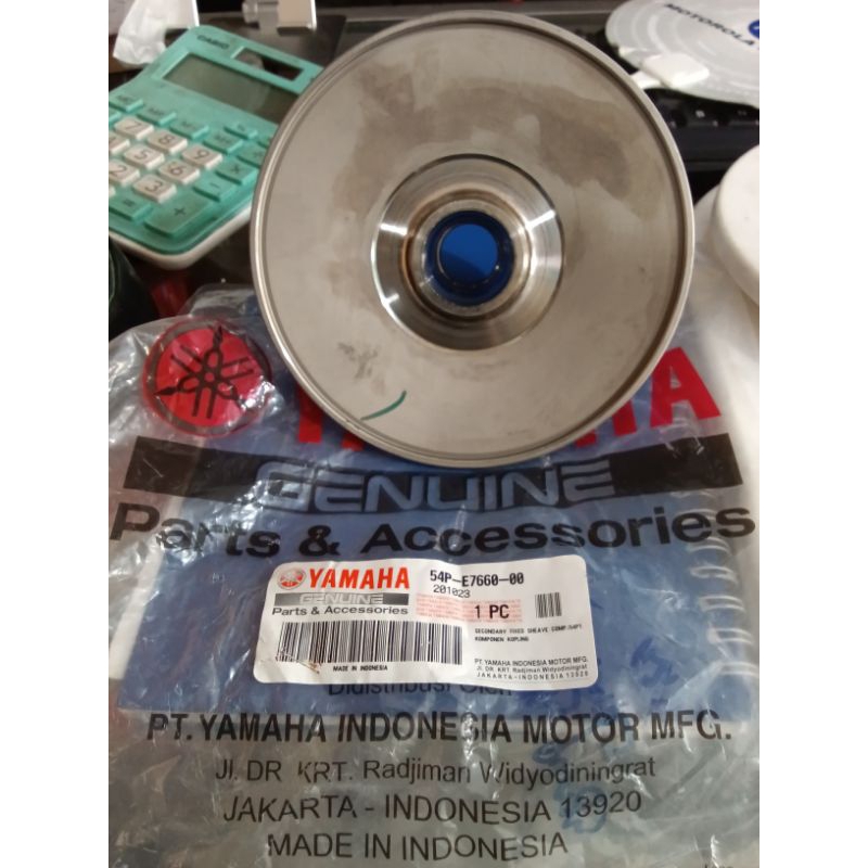 Secondary Fixed Sheave Comp PULLY COWOK ONLY MIO J 54P 54P-E7660-00 Original Yamaha