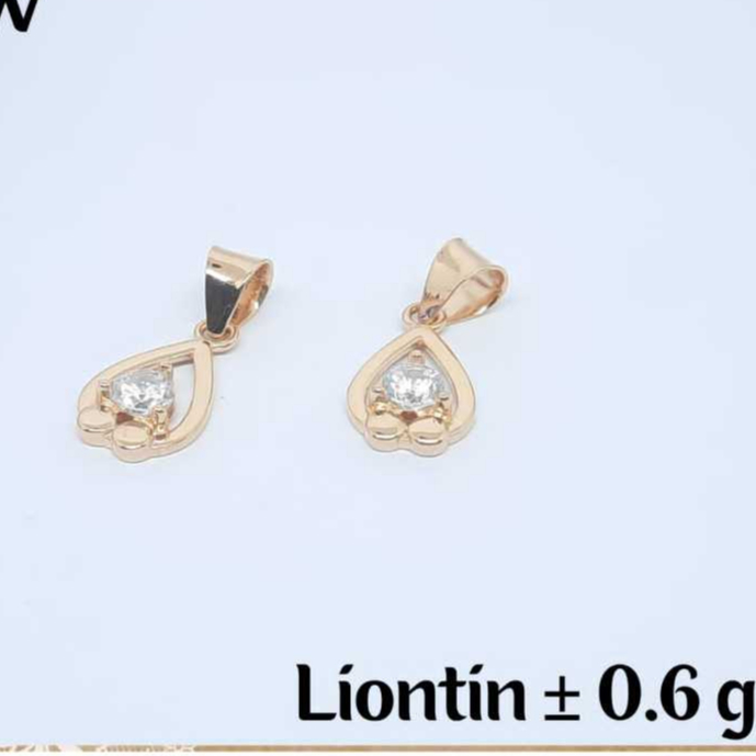 Limyvi Liontin Kalung Love 1 Mata Emas Asli 375 8k