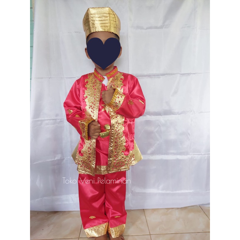Baju Padang Anak TK Bordir / Baju Minang Bordir