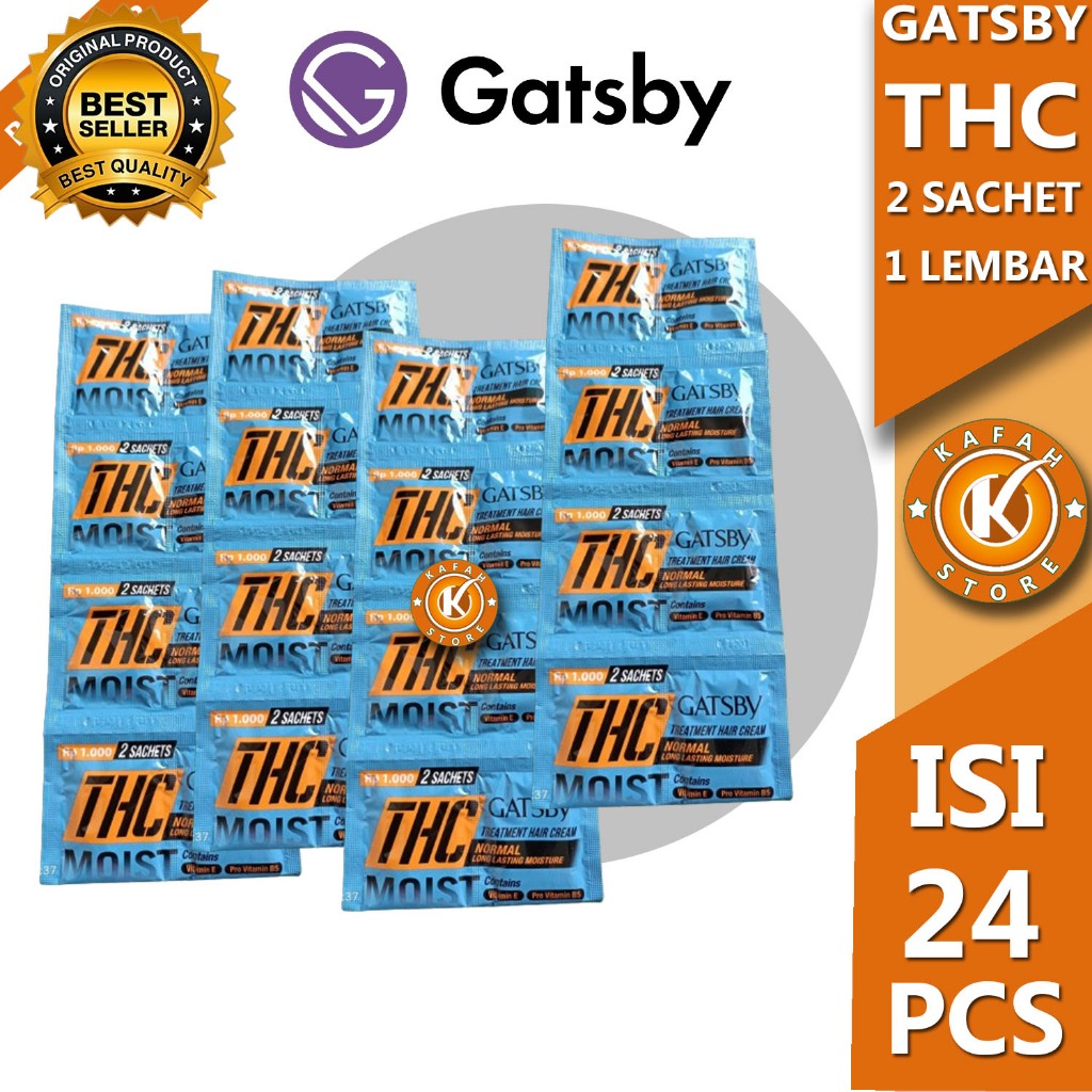 MINYAK RAMBUT GATSBY THC RENCENG 1 LEMBAR ISI 24 PCS kafah store