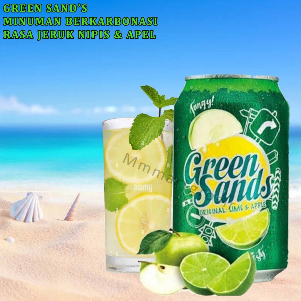 

Green Sands / Minuman Berkarbonasi / Rasa Jeruk Nipis & Apel / 330ml