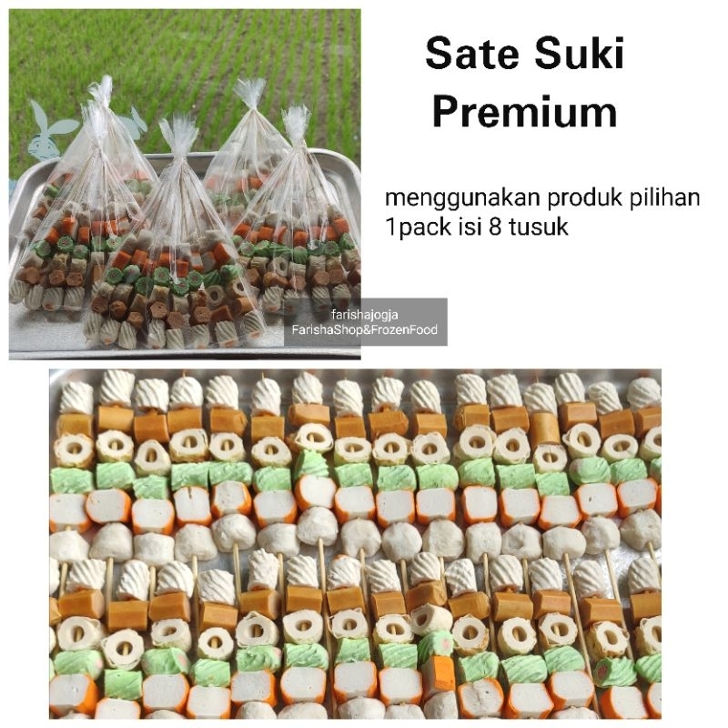 

✨ FSFF ✨ [instant] Sate Suki Premium isi 8 untuk Bebakaran Frozen pack | Sate Bakso Frozen Pack