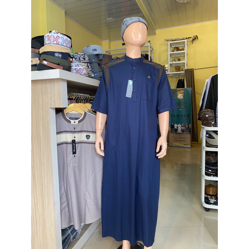 SAMASE JUBBA JUBAH CASUAL SS U053 LENGAN PENDEK BAJU MUSLIM PRIA