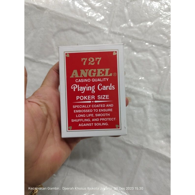Kartu Remi Angel 727 Second/Bekas Kartu Remi Angel Original Mulus 98% Seken