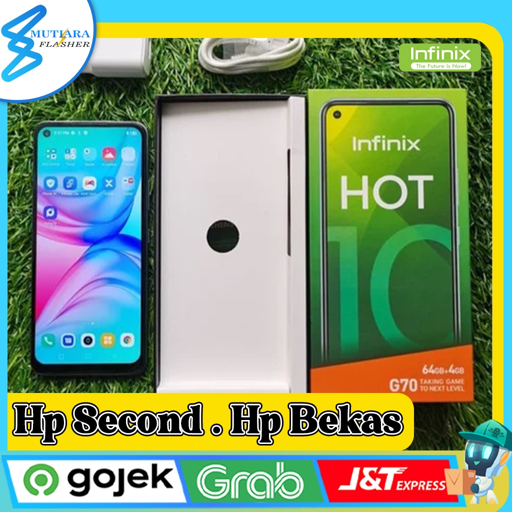 Infinix Hot 10 Ram 4/64GB | Ram 4/128GB | Ram 6/128GB Second Original