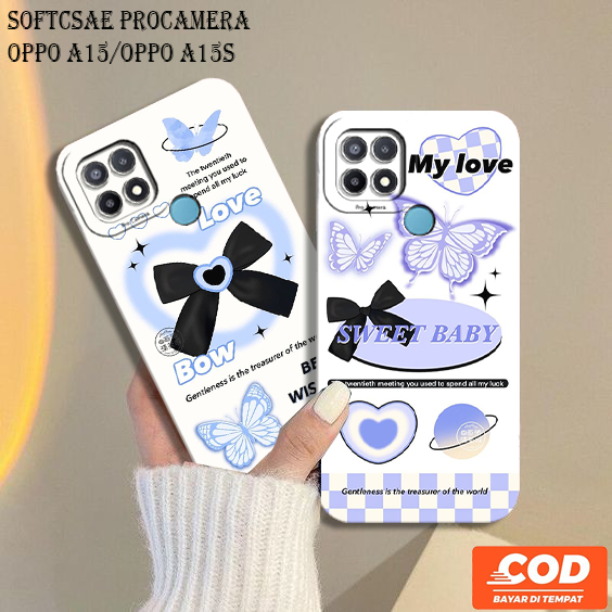 MAKMUR - Case OPPO A15/ OPPO A15S  Terbaru - Fashion Case PITA AESTETIC - Casing Hp OPPO  Terbaru - 