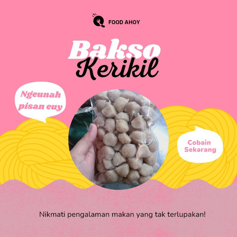

Bakso ayam kerikil ahoy