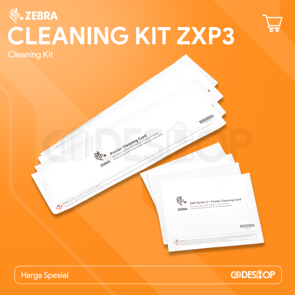 CLEANING KIT ID CARD PRINTER ZEBRA ZXP SERIES 3 | ZXP3 | ZXP 3