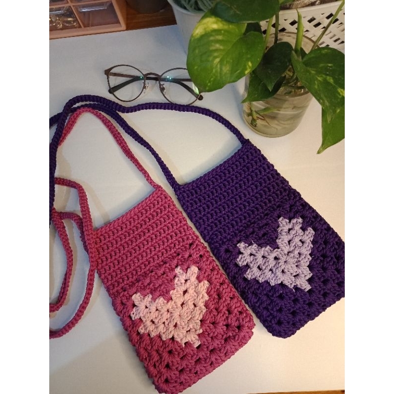 Tas Hp Rajut / tas rajut simpel /tas rajut lucu