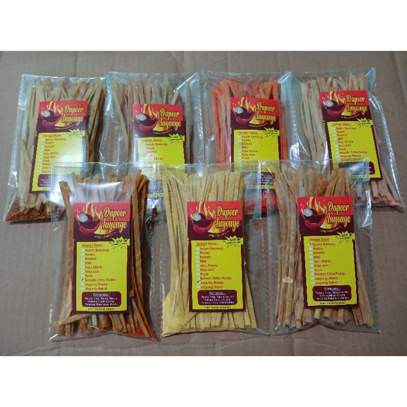 

Mie Lidi Gepeng Bumbu Tabur Kemasan 50gram