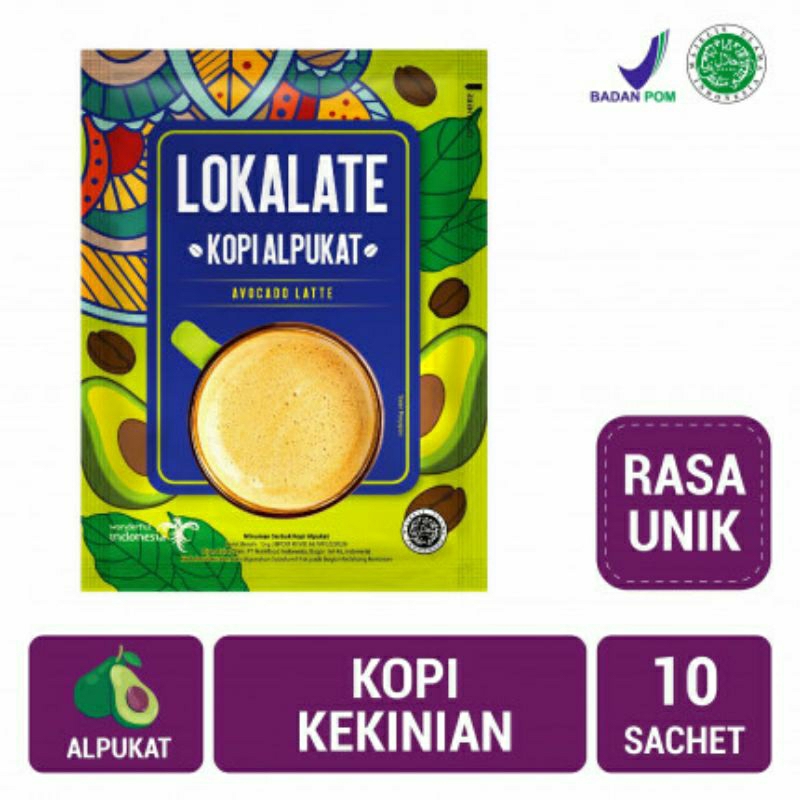 

Lokalate Kopi Alpukat (15grx10sc)