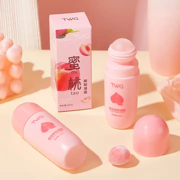 TM - TWG Peach Chapping Gel 60ml - Pelembab Kaki dan Tangan pecah-pecah kering bersisik