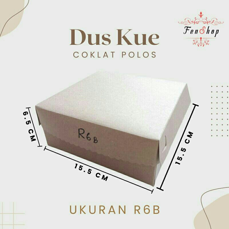 

Dus kue atau Box Kue coklat R6k, R6b, R8