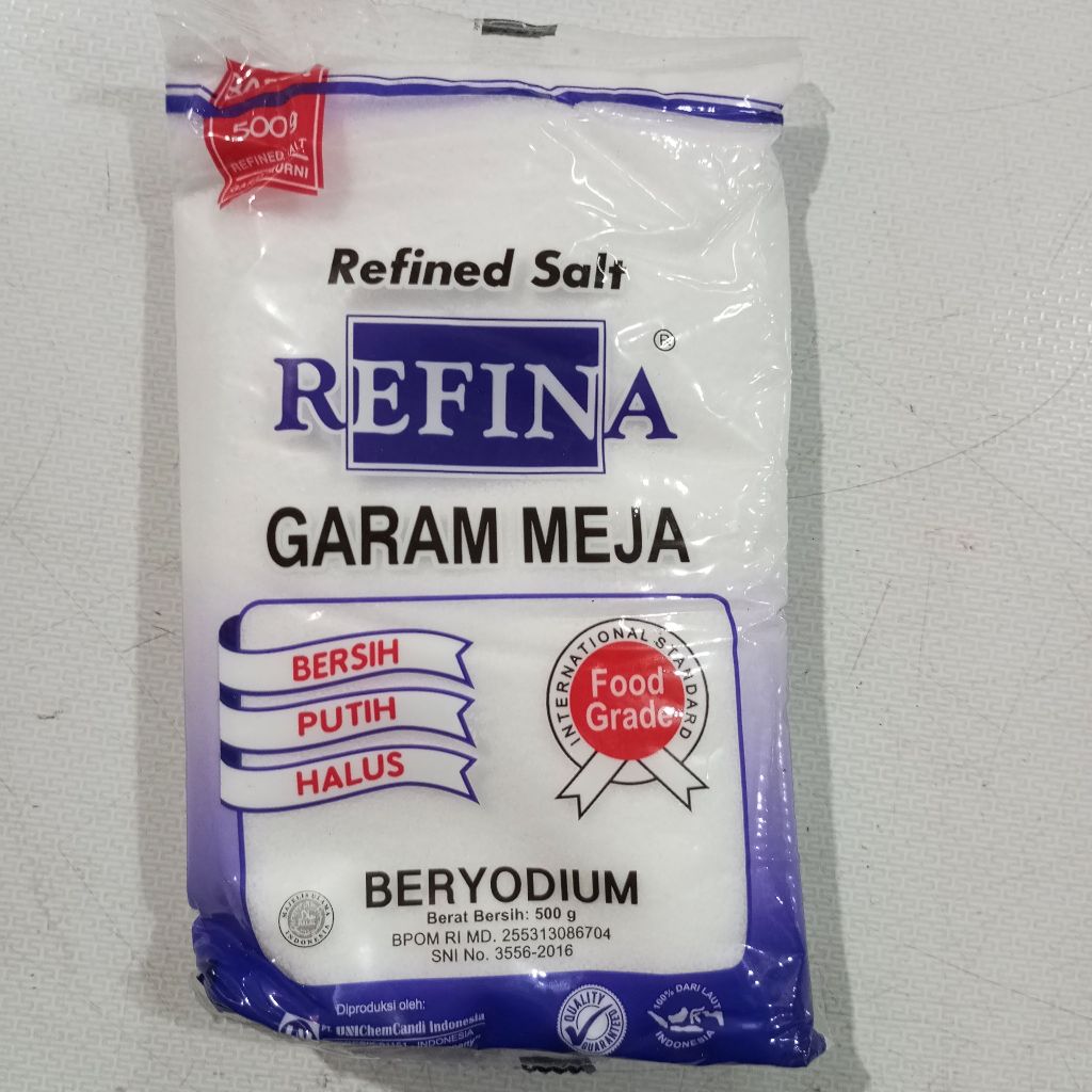 

Refina Garam Meja Beryodium 500 gram