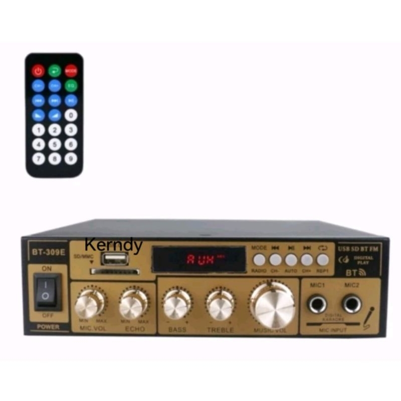 AUDIO AMPLIFIER BLUETOOTH 5.0 STEREO 2 CHANNEL 800W KERNDY BT-309E ECHO