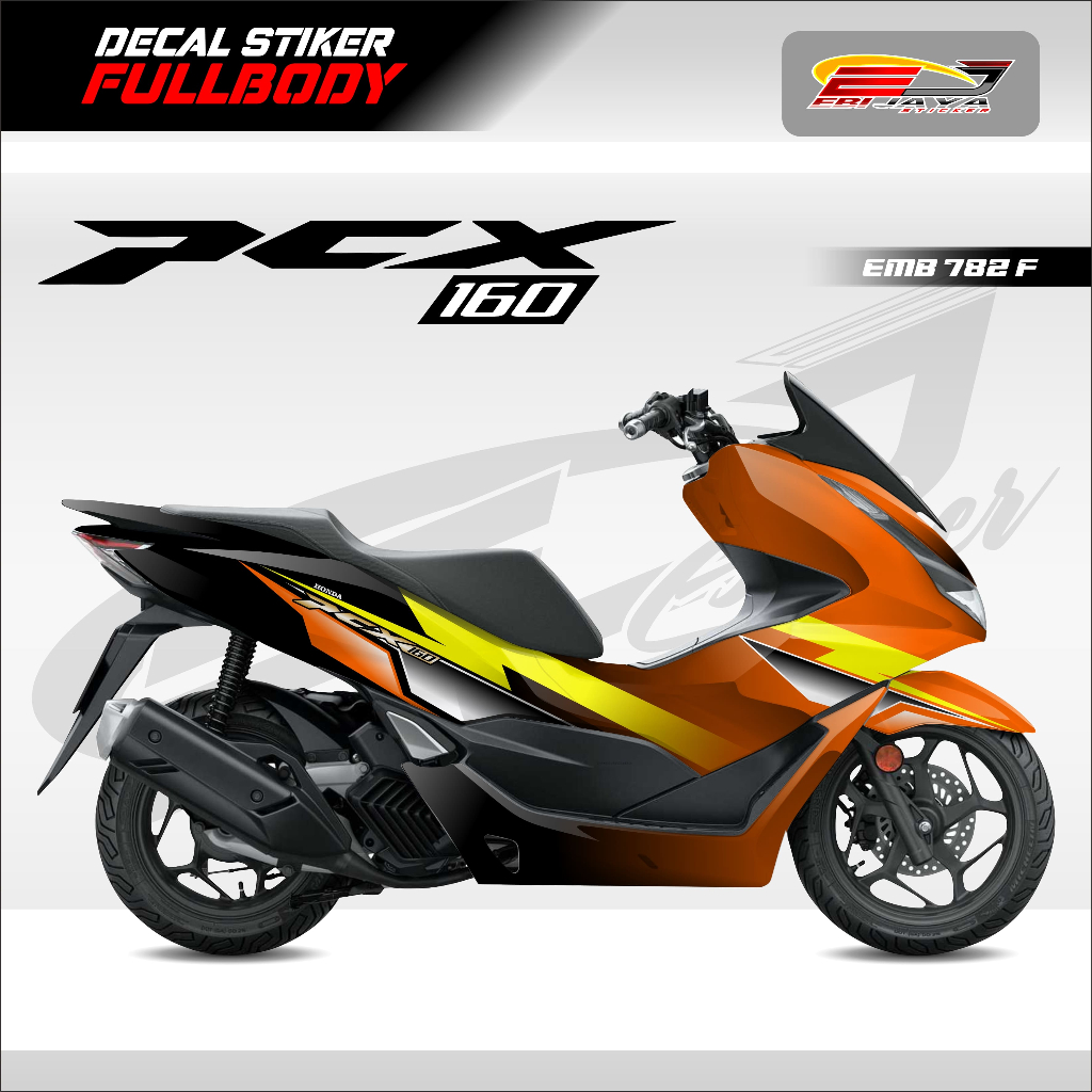 STIKER DECAL FULL BODY PCX SIAP CUSTOM TULISAN-STIKER FULL BODY MOTOR LANGSUNG CETAK-EMB782