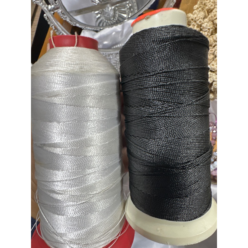 Benang nylon hitam DIY  meteran bahan gelang kalung tasbih