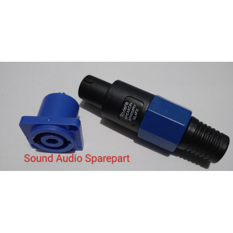 JACK SPICON SATU SET.. JACK SPIKON + SOKET SPIKON MURAH.. BIRU BUNTUT SAMA OREN - BUNTUT