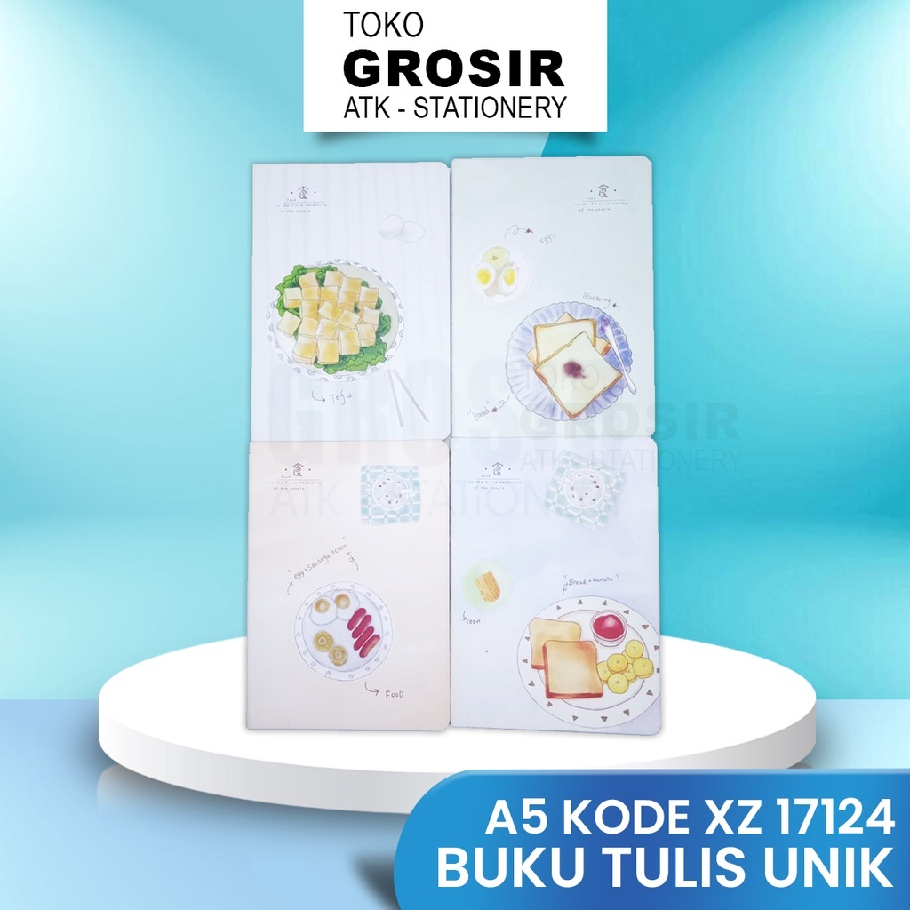 

BUKU TULIS UNIK/ NOTEBOOK A5 KODE XZ 17124