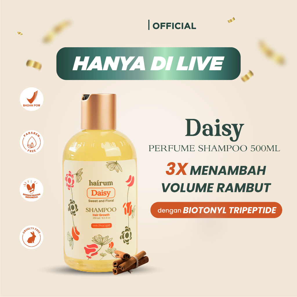 	 [LIVE] 𝐇𝐀𝐈𝐑𝐔𝐌 Daisy 250ML Shampoo Parfum / Perfume Ekstrak Procapil	
