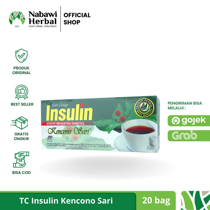 

KENCONO SARI - Teh Celup Insulin Isi 20 Tea Bag