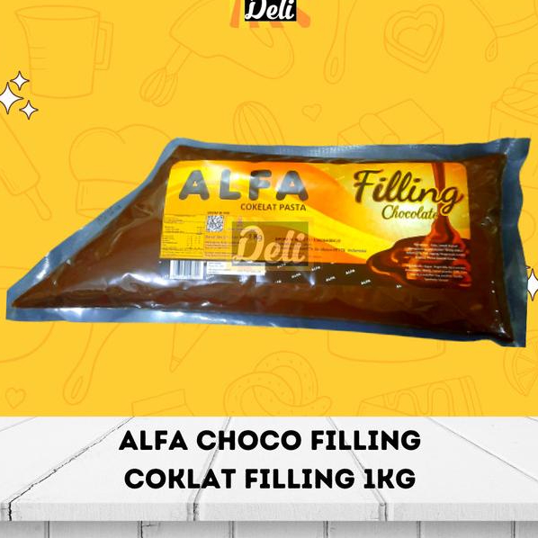 

Buruan beli] ALFA Pasta Coklat Filling 1kg ORI/ALFA Choco Filling 1kg ORI