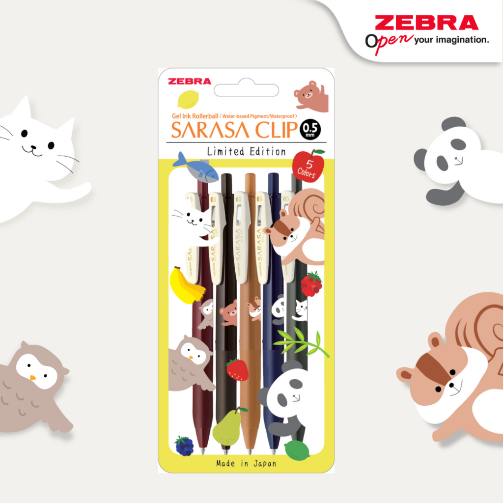 

Bolpoin Sarasa Clip Set Animal Pop Up Bolpoin Sarasa Limited Edition