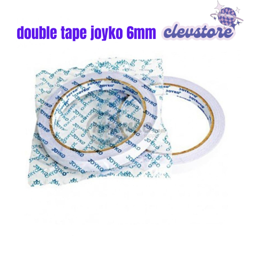

Double Tape Joyko 6MM 15 Yard Double Tape 6MM Perekat Lem 2 Sisi