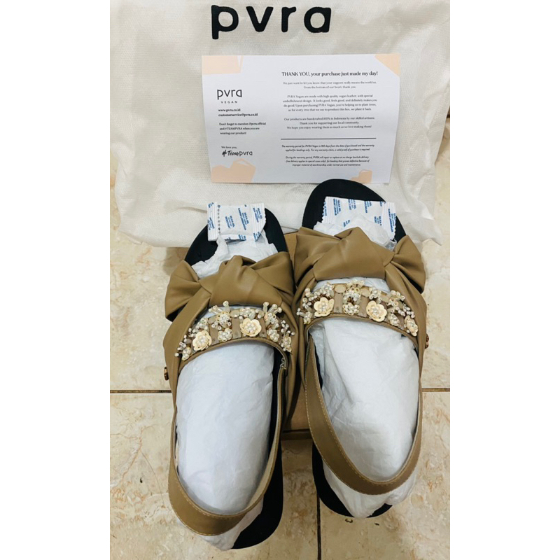 sepatu sendal @pvra.official cilla in taupe