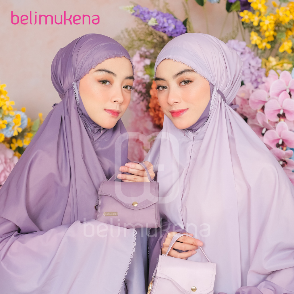 (FREE SAJADAH) BELIMUKENA PREMIUM - Mukena Mini Parasut Travel Premium Korea 2in1 Daily Lasercut Gra