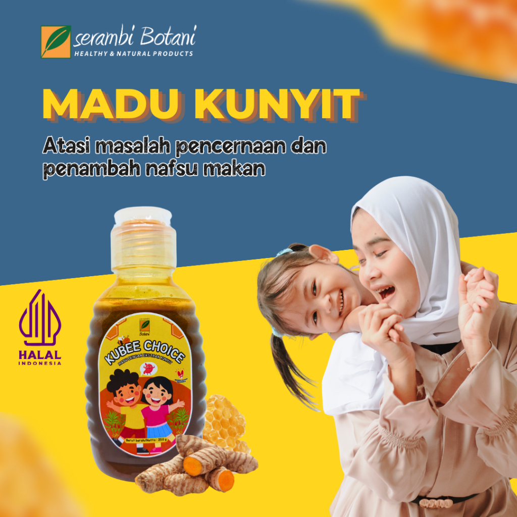 

Madu Anak Sembelit / Madu untuk lambung dan Penambah Nafsu Makan Anak Serambi Botani