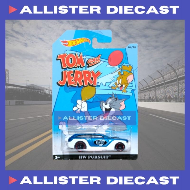 Vintage Hot Wheels Tom And Jerry HW Pursuit ALLISTER DIECAST Hot Wheels HW Pursuit Tom And Jerry Hot