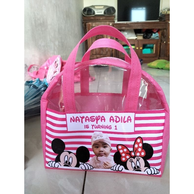 Tas ultah anak / Tas ulang tahun anak resleting / Kemasan Snack ultah anak