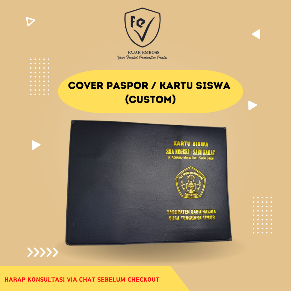 (CUSTOM) COVER PASSPORT / KARTU SISWA/ BUKU AGENDA