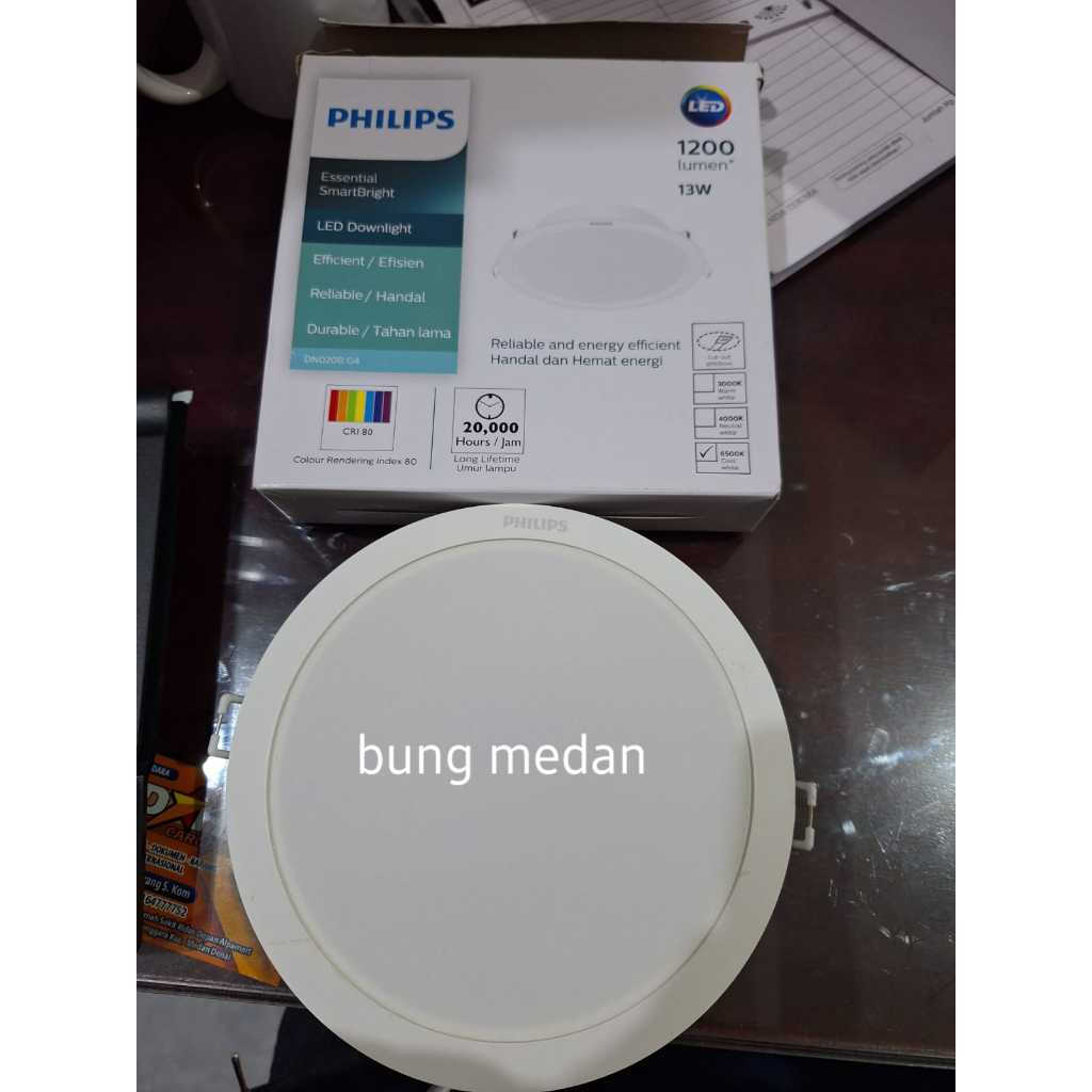 LAMPU LED Philips DN020B 13W 13 WATT PANEL Downlight CW 6500k G4