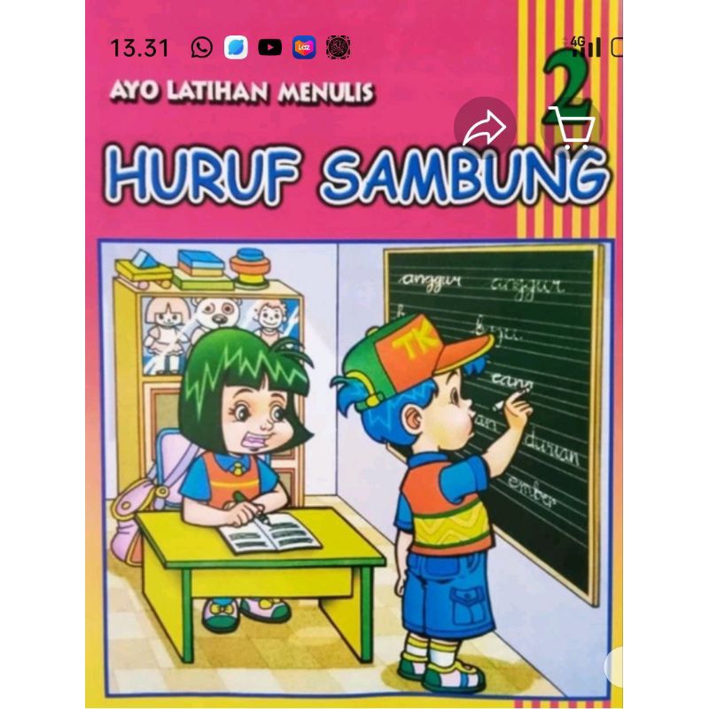 Buku Menulis Huruf Tegak Bersambung