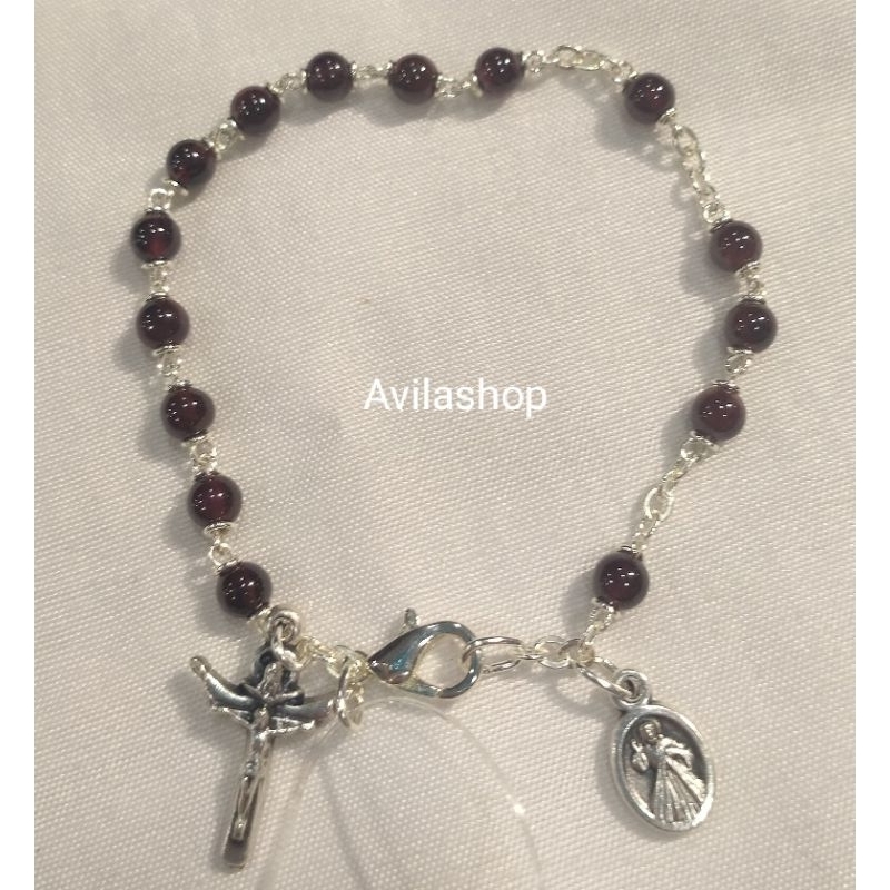 Rosario Gelang Batu Garnet 4mmToko Rohani