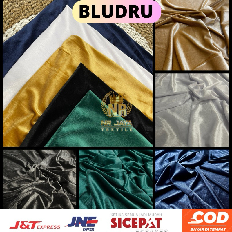 kain bludru velvet melar korea strech meteran premium
