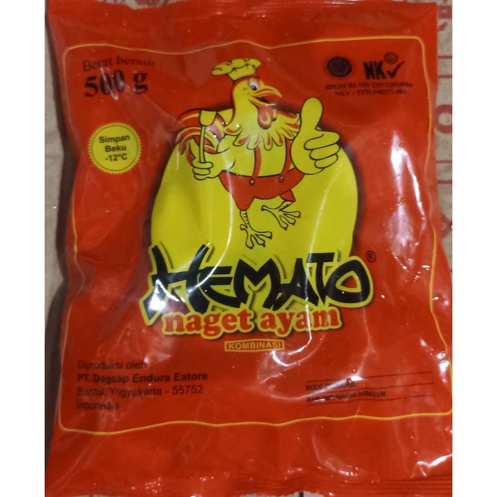 

Hemato Naget ayam 500 gram