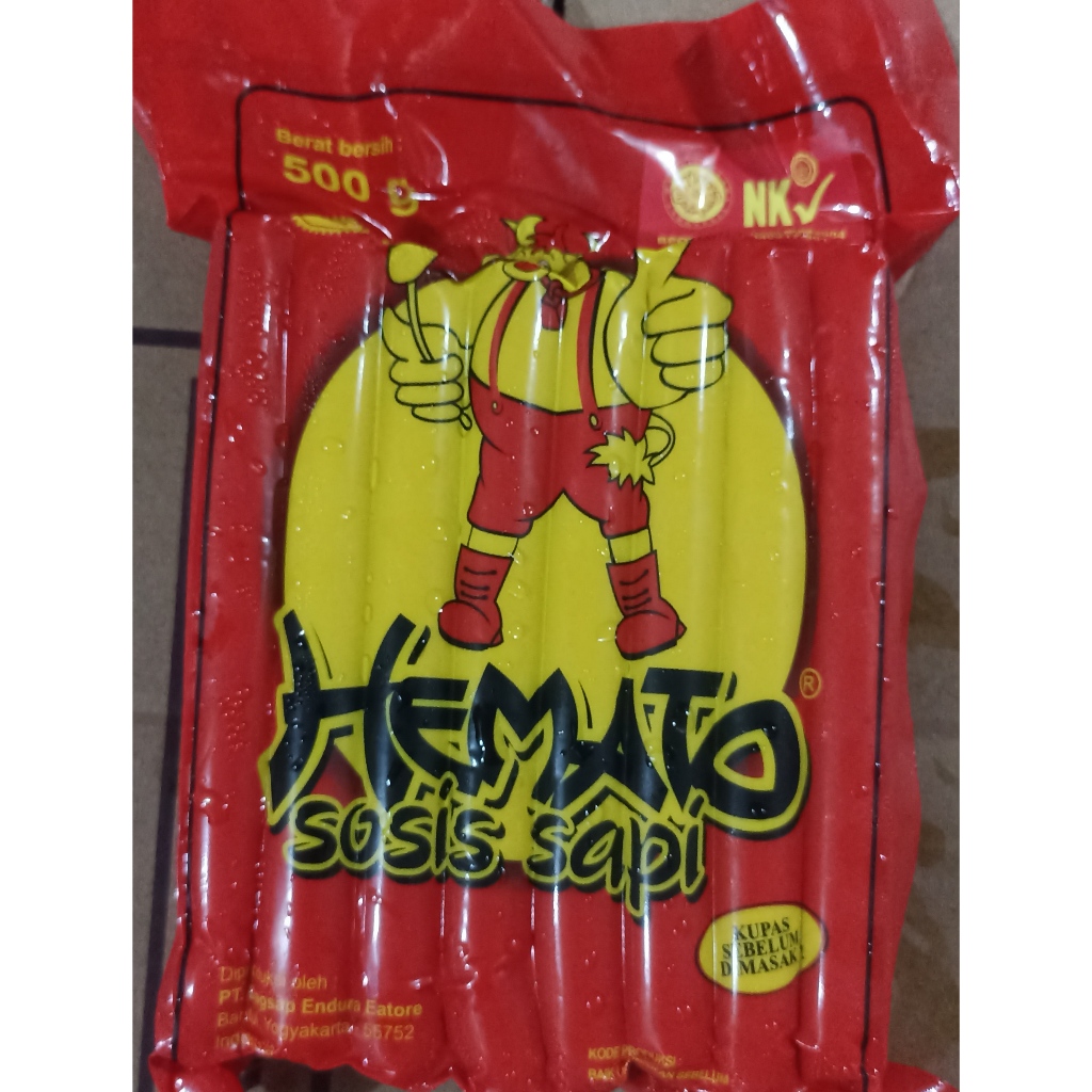 

Hemato Long Sosis Sapi 500gram