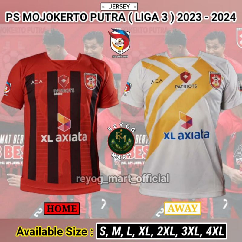 JERSEY PS MOJOKERTO PUTRA 2023 - 2024 LIGA 3 JATIM HOME AWAY PSMP PRINTING LOKAL
