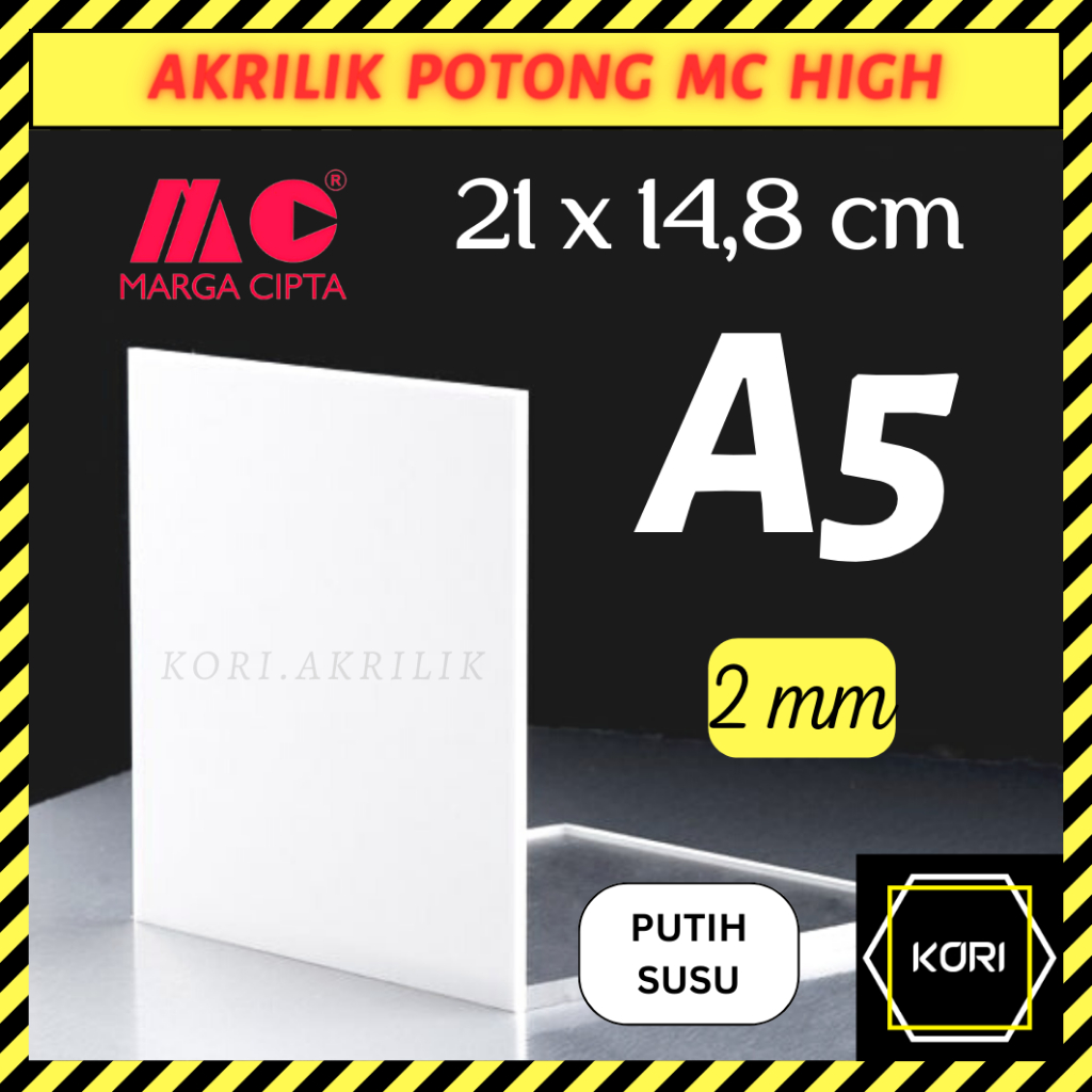 

Akrilik Lembaran A5 2 mm Putih Susu MARGA CIPTA | Akrilik 14,8x21 cm Putih Susu | Akrilik Wedding Sign Besar Potong Acrylic Lembar 2 mm