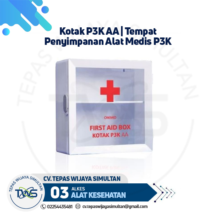 Kotak P3K AA Tempat Penyimpanan Alat Medis P3K