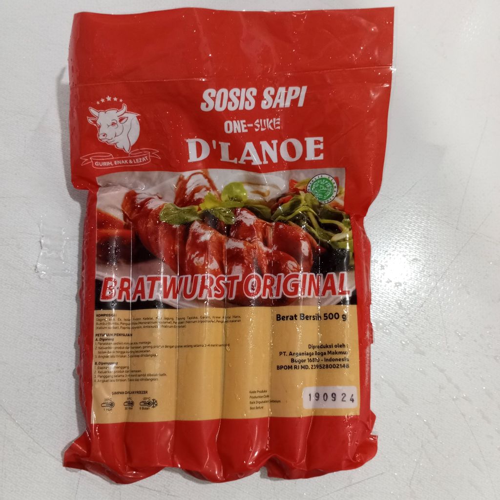

Sosis Sapi Bratwrust OneSuke D'lano Original Isi 6