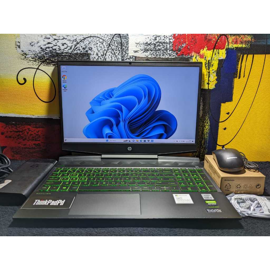 Laptop Gaming HP Pavilion Gaming 15 Core i5 10300H RTX 2060 SSD Mulus