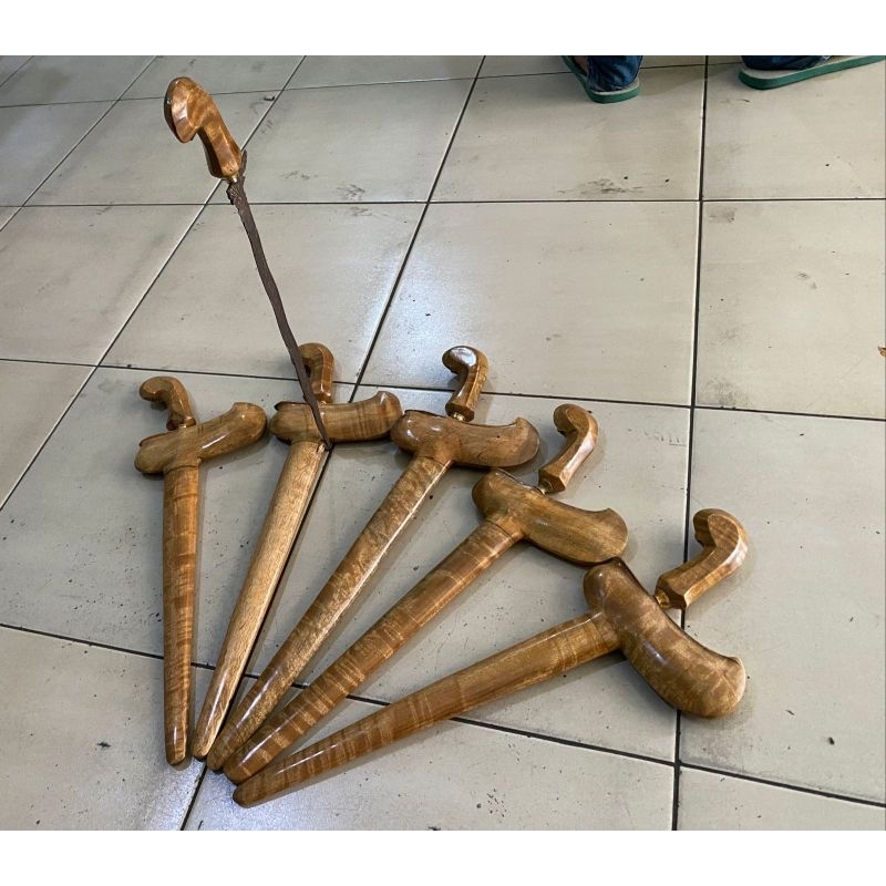 keris besar Wanara Semar golek antik ladrang Curly jumbo