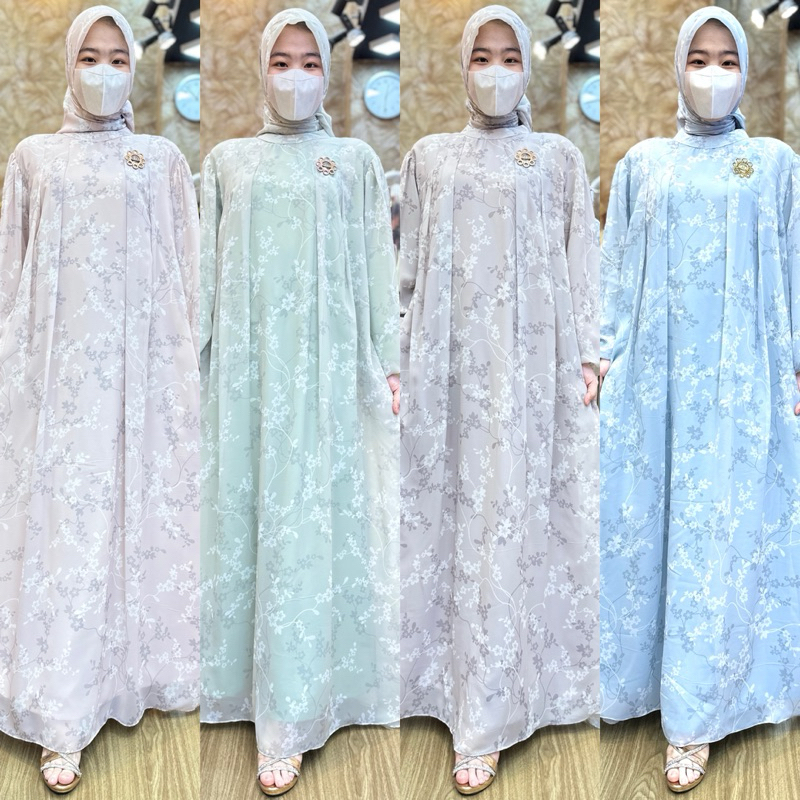 GAMIS SET HIJAB TERBARU 2024 | SET HIJAB PREMIUM | GAMIS HIJAB CERUTI TERBARU 2024